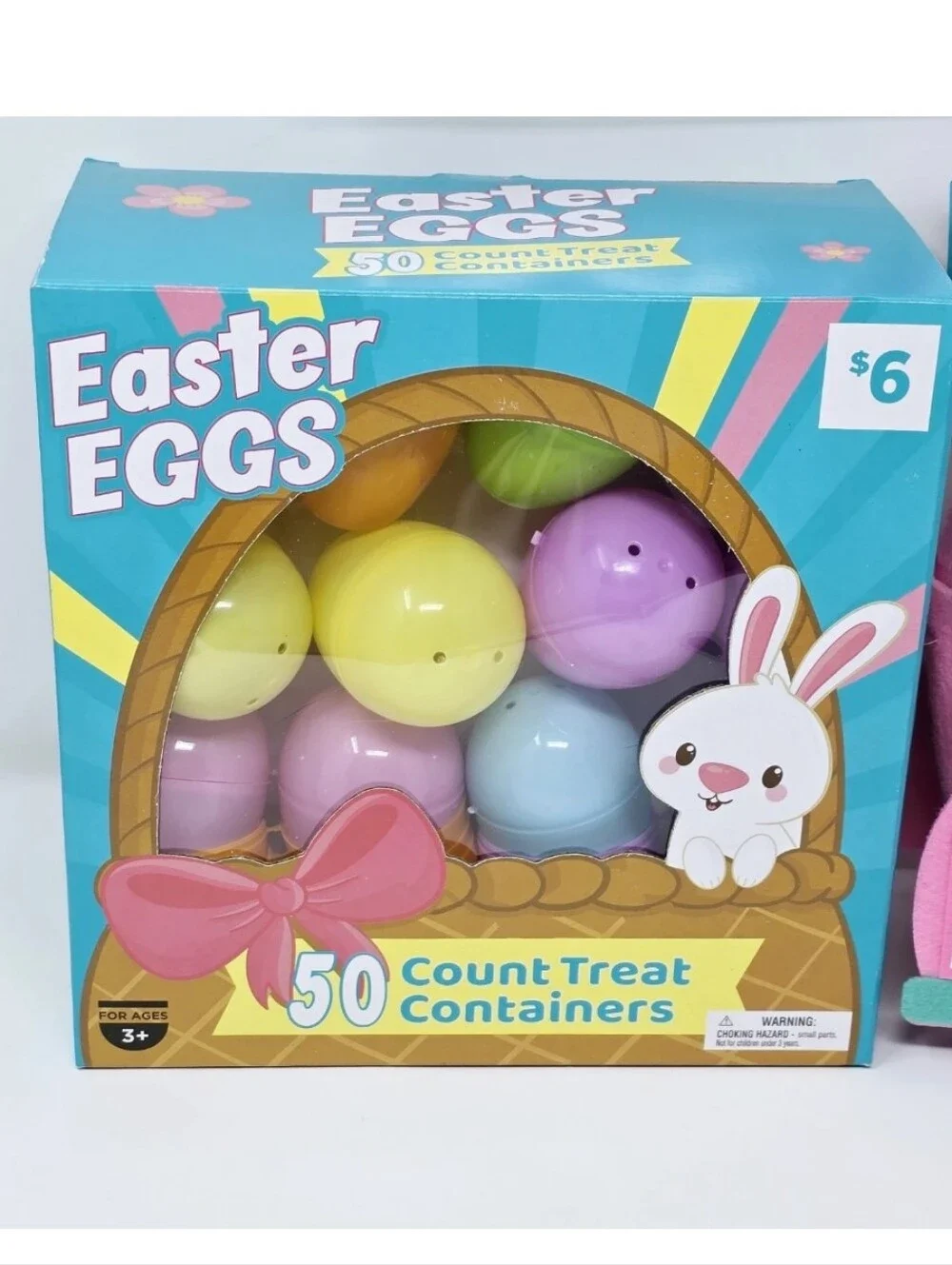 NEW Easter Basket Stuffers Bundle 50 Egg Treat Containers Little Bunny Plush +